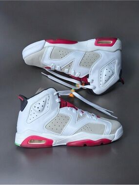 Nike Air Jordan 6 Retro Hare CT8529-062 White Infrared 6.5Y Womens 8